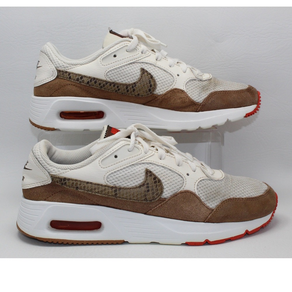 Nike Air Max SC Sail Brown Snakeskin DX9501-100 Mens 9 Low Top Sneakers